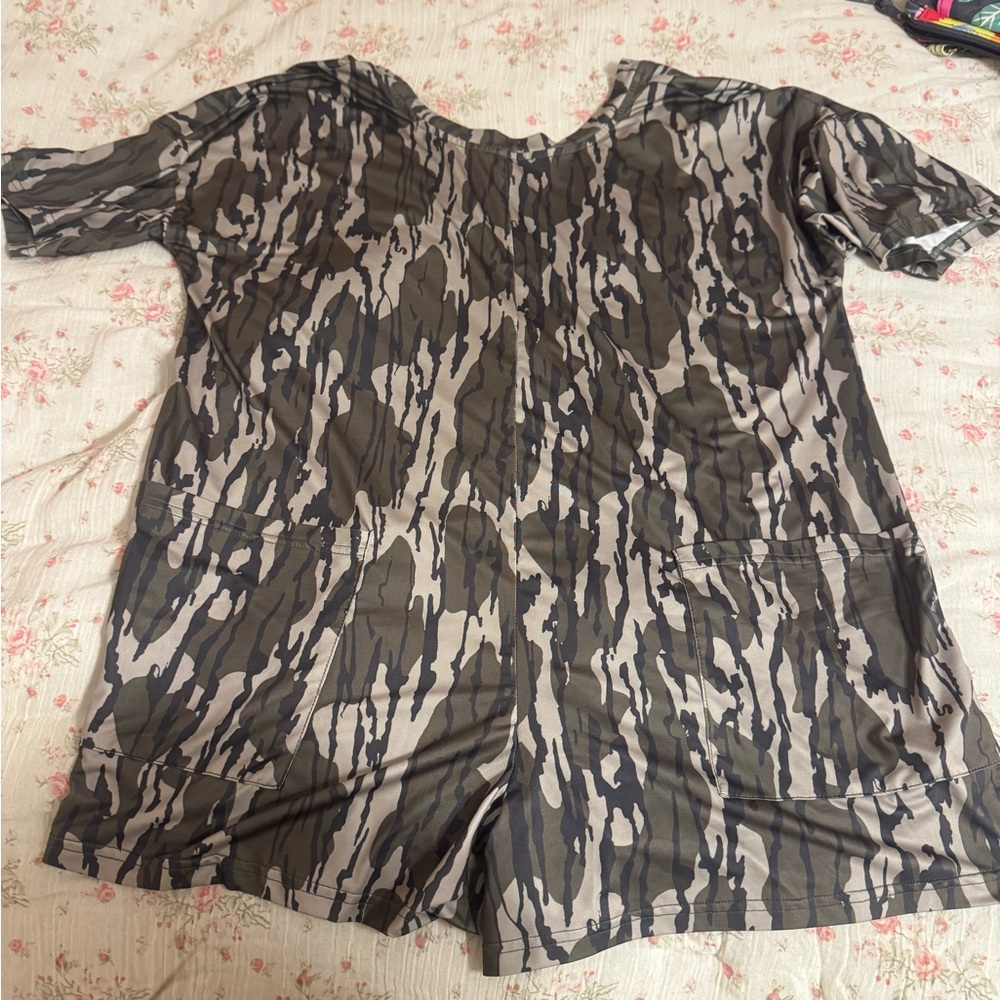 Camouflage Print Women's Top